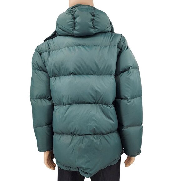 Cabelas XL Reg Reversible Premier Northern Goose Down Puffer Jacket Green & Beig - Picture 3 of 11